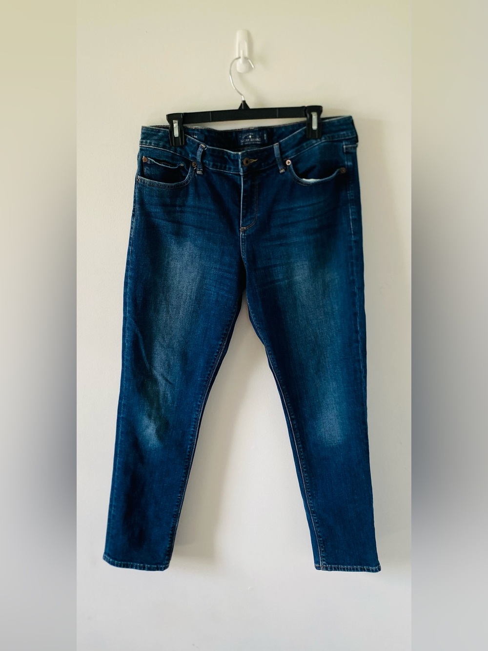 Women’s Lucky Brand Lolita Skinny Denim Jeans Size 14 Neutral Minimalist EUC